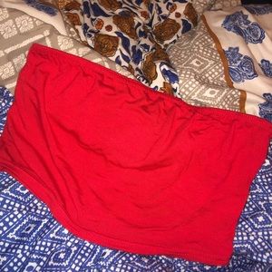 Bright Red Tube Top
